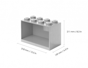 Lego, półka Brick 8 - Szara (41151740)